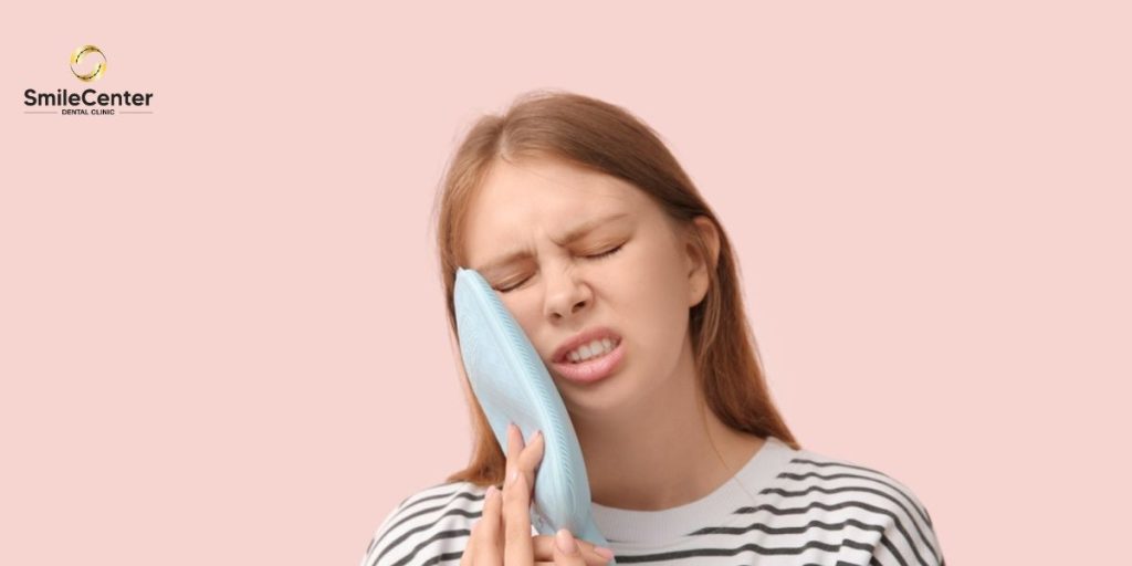 chườm ấm lên vùng má sau 48 giờ